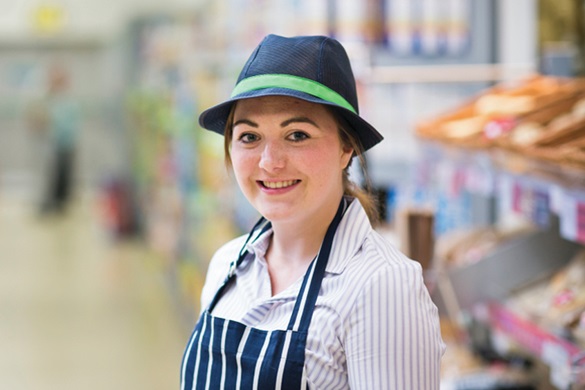 Lady on the shop floor