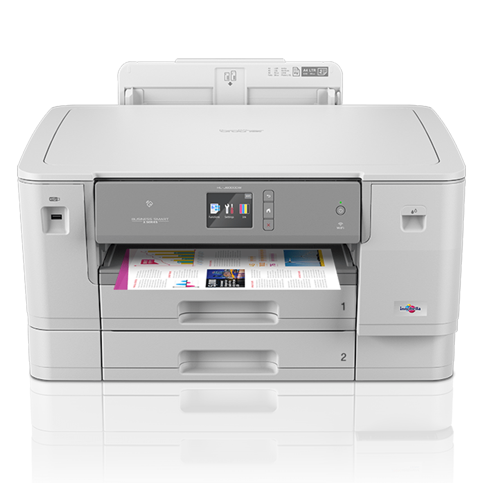 X-Series PC Connected Wireless Print and 2 Sided Printing Brother HL-J6000DW A3 Colour Inkjet Printer Includes 2 Paper Trays Network and NFC