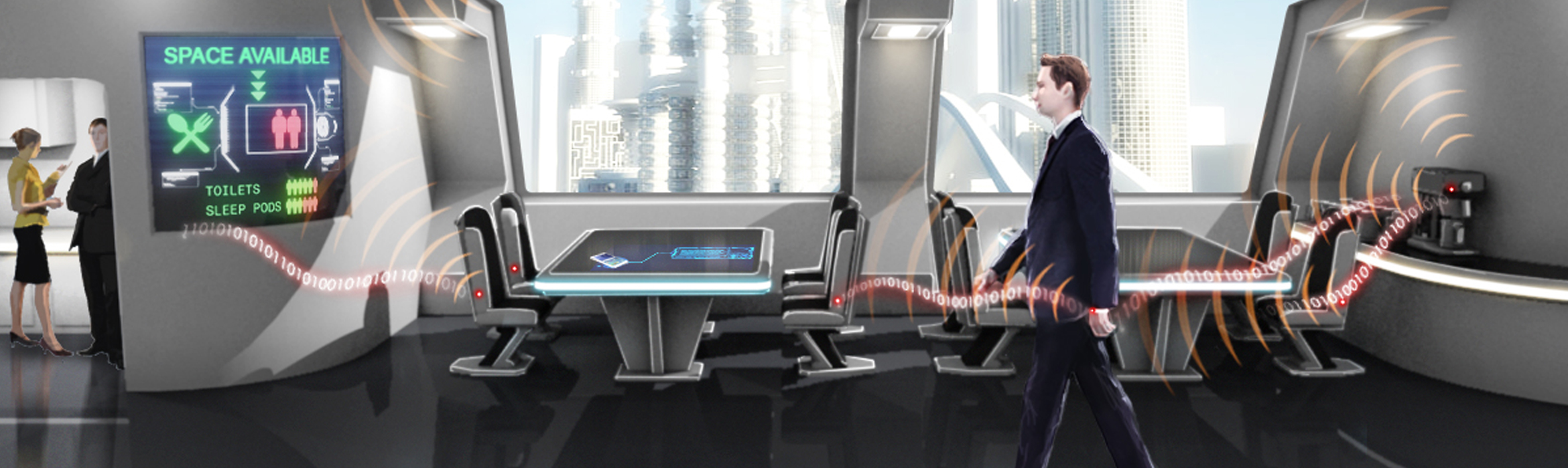 Illustration of the future of the office