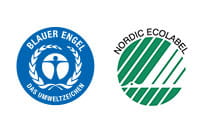 Blue Angel and Nordic Swan logos